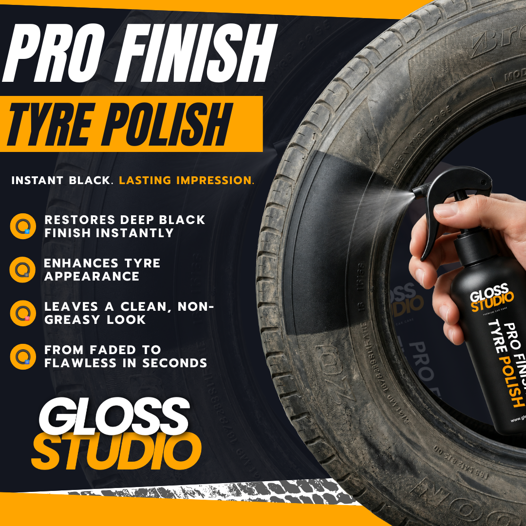 Pro-Finish Tyre Polish – Matte, Non-Sticky, Long-Lasting Shine (300ml)