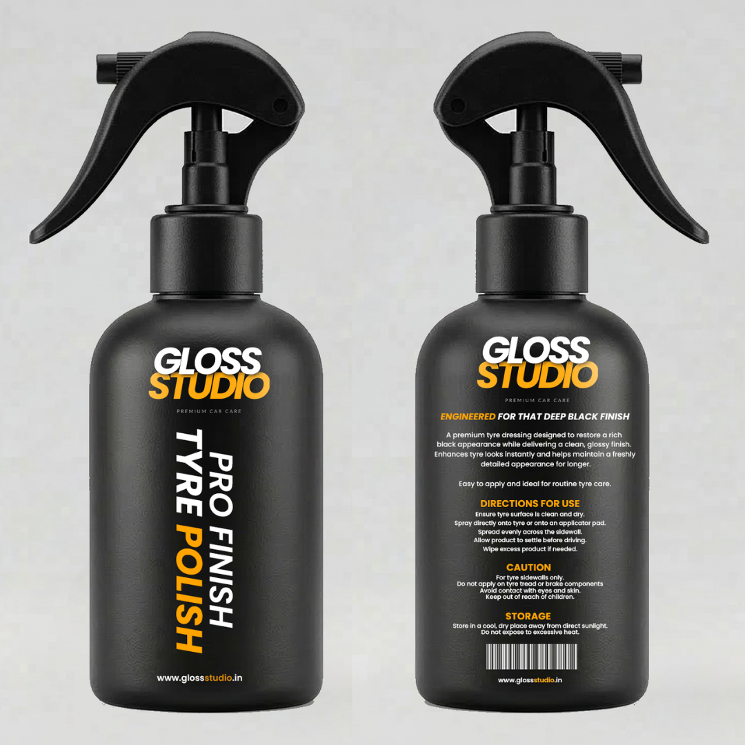 Pro-Finish Tyre Polish – Matte, Non-Sticky, Long-Lasting Shine (300ml)
