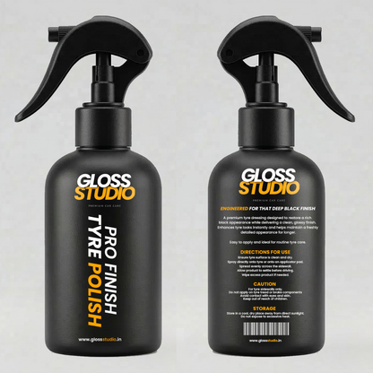 Pro-Finish Tyre Polish – Matte, Non-Sticky, Long-Lasting Shine (300ml)