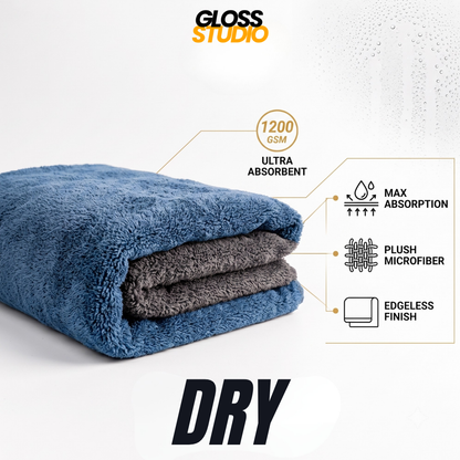 1200 GSM Microfiber Drying Towel – Super Absorbent (40cm x 60cm)